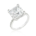 Avera Brilliant Engagement Ring for Women in Sterling Silver