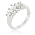 Avera Graduated Marquise Anniversary Band in Sterling Silver