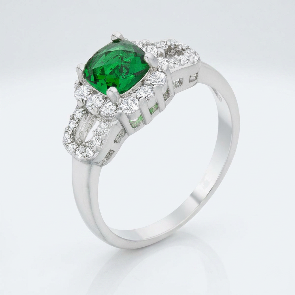 Avera Liz 1.1ct Emerald Cut Cubic Zirconia Classic Ring