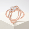 Avera Mindy 0.8ct Cubic Zirconia Delicate Triple Wrap Ring