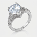 Avera Rhyne 5.8ct Pear Cut Cubic Zirconia Cocktail Ring