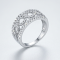 Avera Rina 0.5ct Cubic Zirconia Contemporary Band Ring