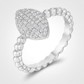 Avera .3Ct Oval-Designed Ring With Cubic Zirconia In Silver