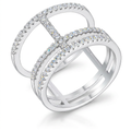 Avera 0.5Ct Parallel Ring with Brilliant Cubic Zirconia