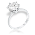 Avera 3.5 Carat Cubic Zirconia Classic Solitaire Ring