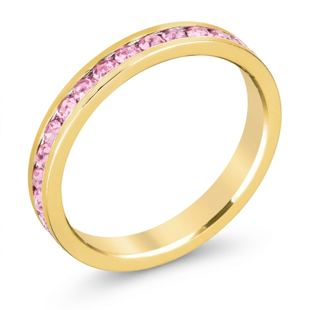 Avera Stylish Stackables Pink Gold Ring Collection