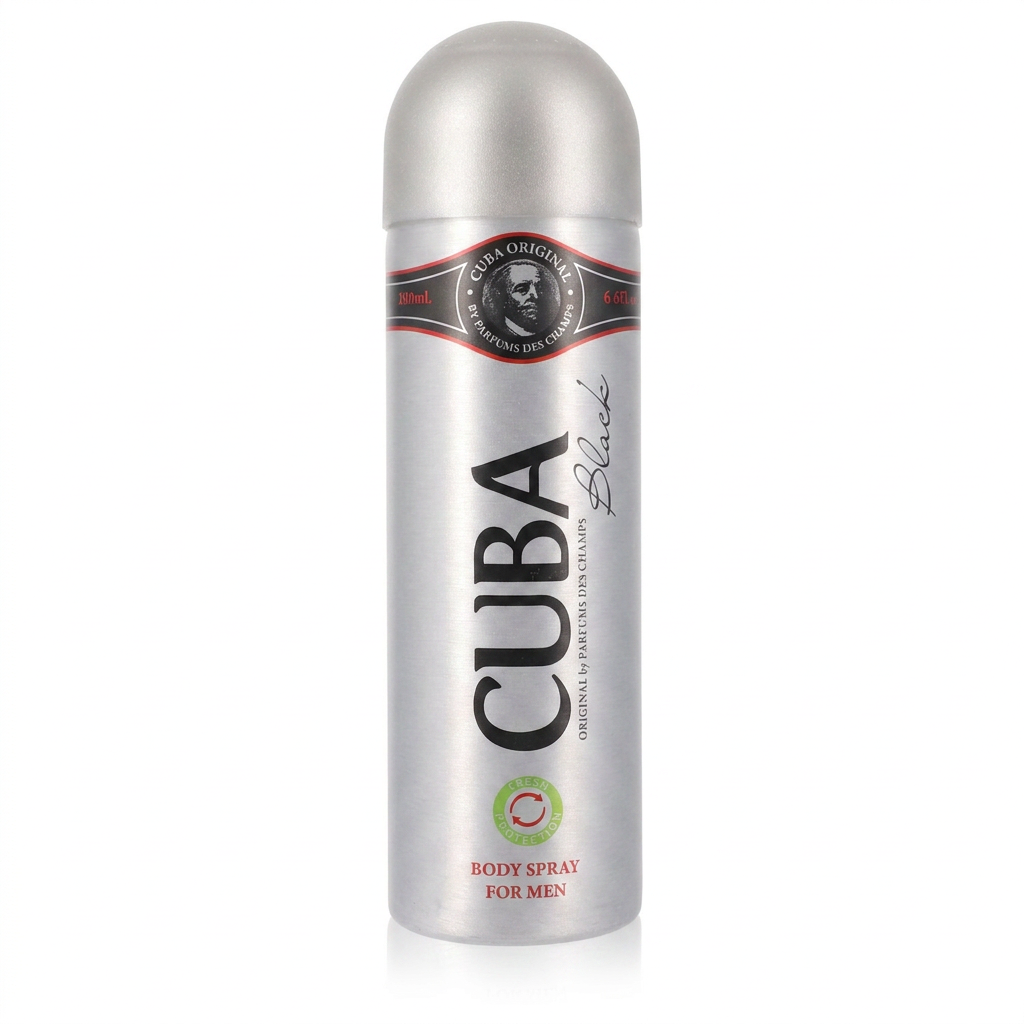 Fragluxe Cuba Black Body Spray for Men