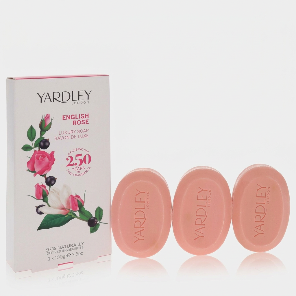 Yardley London English Rose Luxury Soap Set
