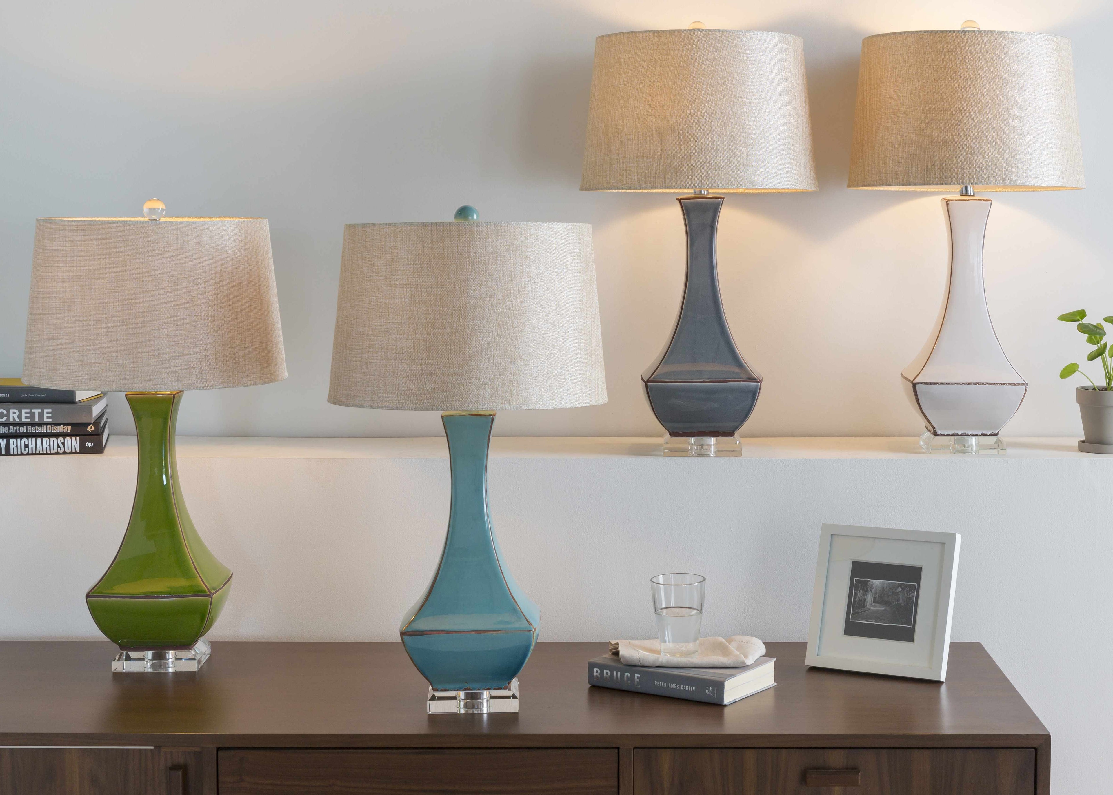 Tuka Tan Ceramic Table Lamp - Clearance