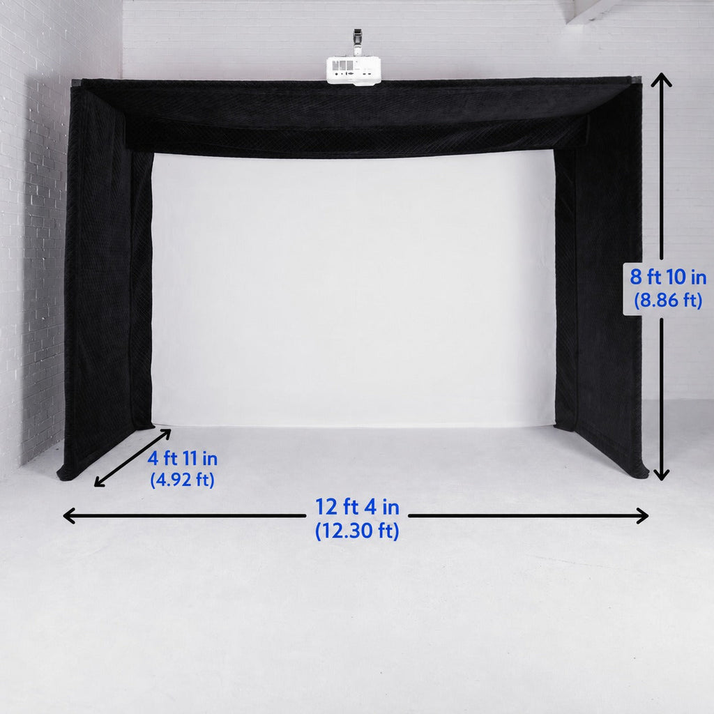 GolfBays Lux Golf Simulator Hitting Enclosure