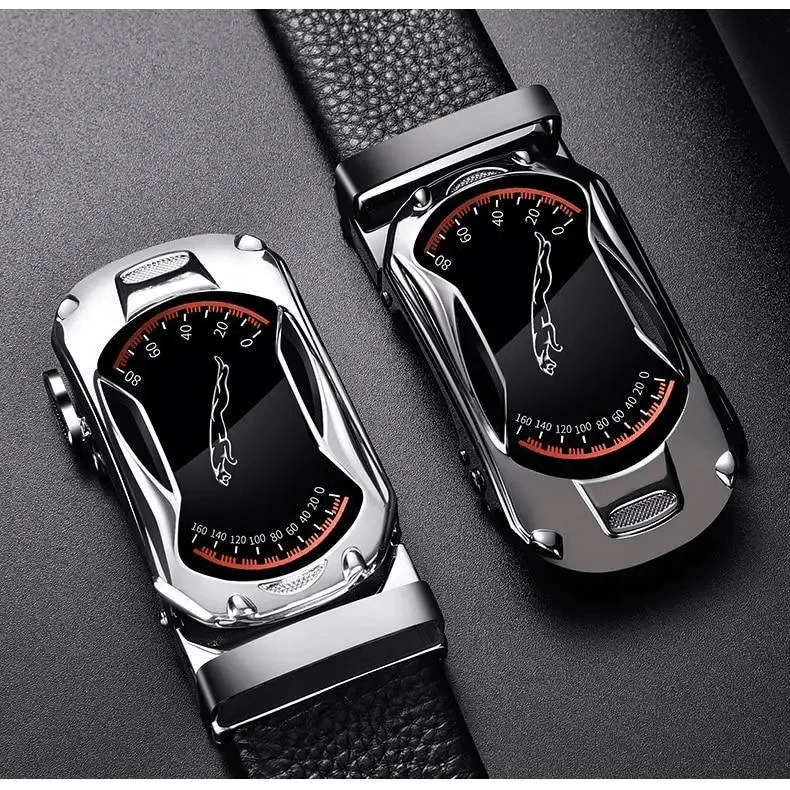 Luxury Automatic Black Genuine Leather Business Belt For Men New Fashion High Quality Black Belts