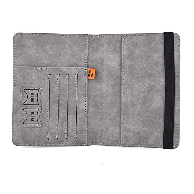 Luxury Leather Passport Elegant Cover Travel Passport Wallet Holder Document Organizer Case Men And Women Accessories