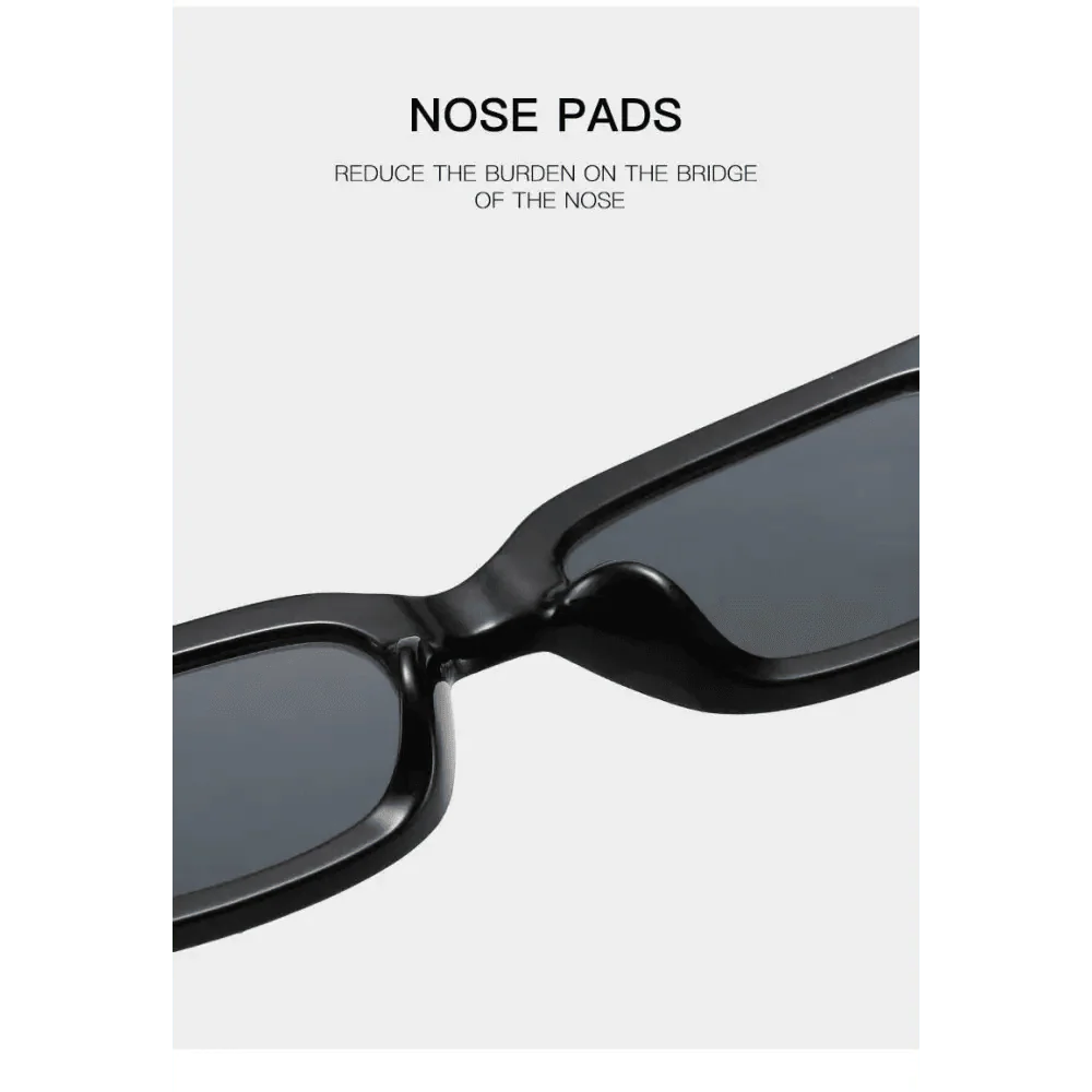 Luxury Square Black Women Retro Vintage Sunglasses Small Rectangle Female Sun Glasses Vintage Design Eyewear