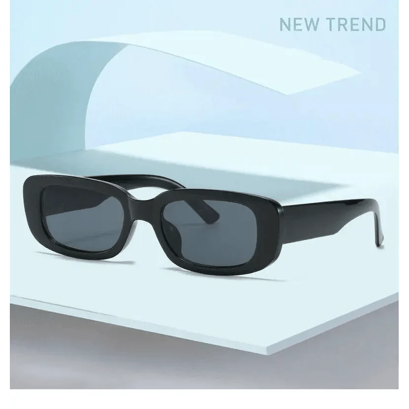 Luxury Square Black Women Retro Vintage Sunglasses Small Rectangle Female Sun Glasses Vintage Design Eyewear