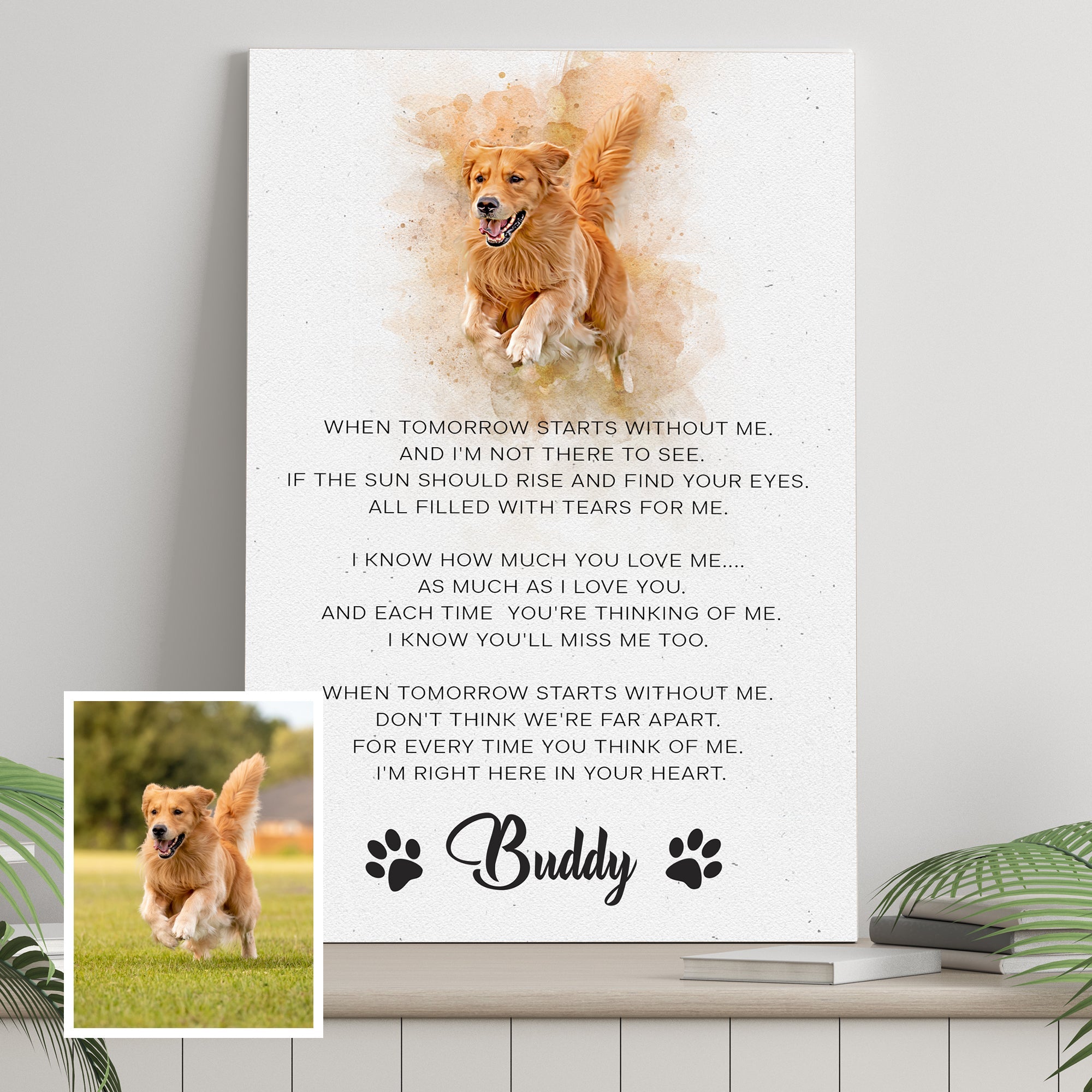Pet Memorial Sign I'm Right Here In Your Heart