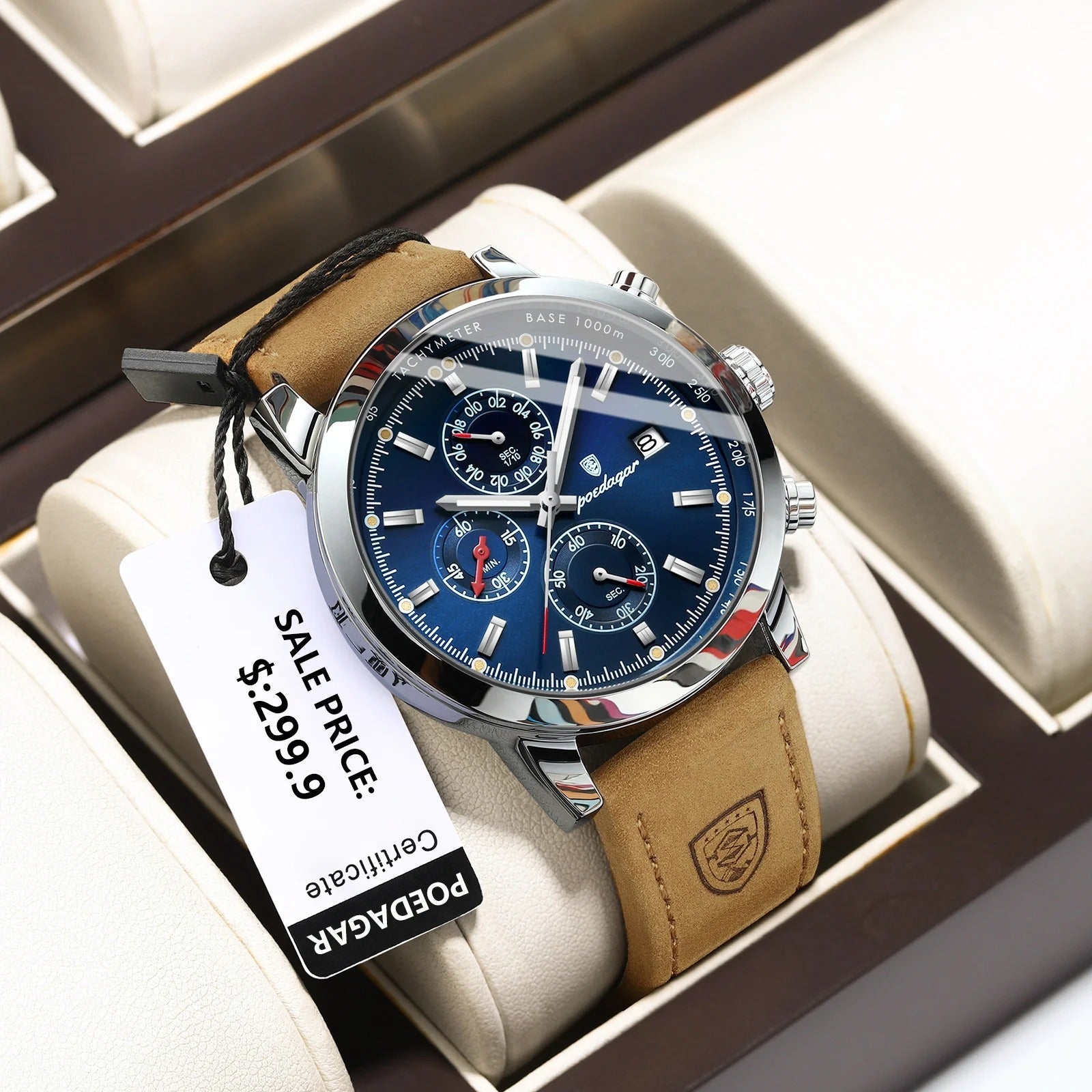 New Top Luxury Mens Watch Quartz Clock Waterproof Classic Automatic Chronograph Military Wrist Watches for Men