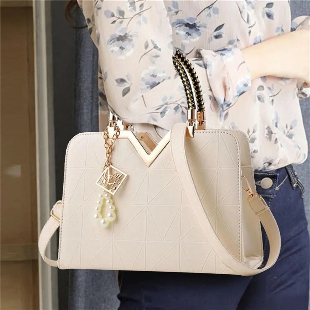 Eye-Catching Snow White Female Bag For Ladies With Phone Pocket Zipper Leather Bag For Women Shoulder Crossbody Bags