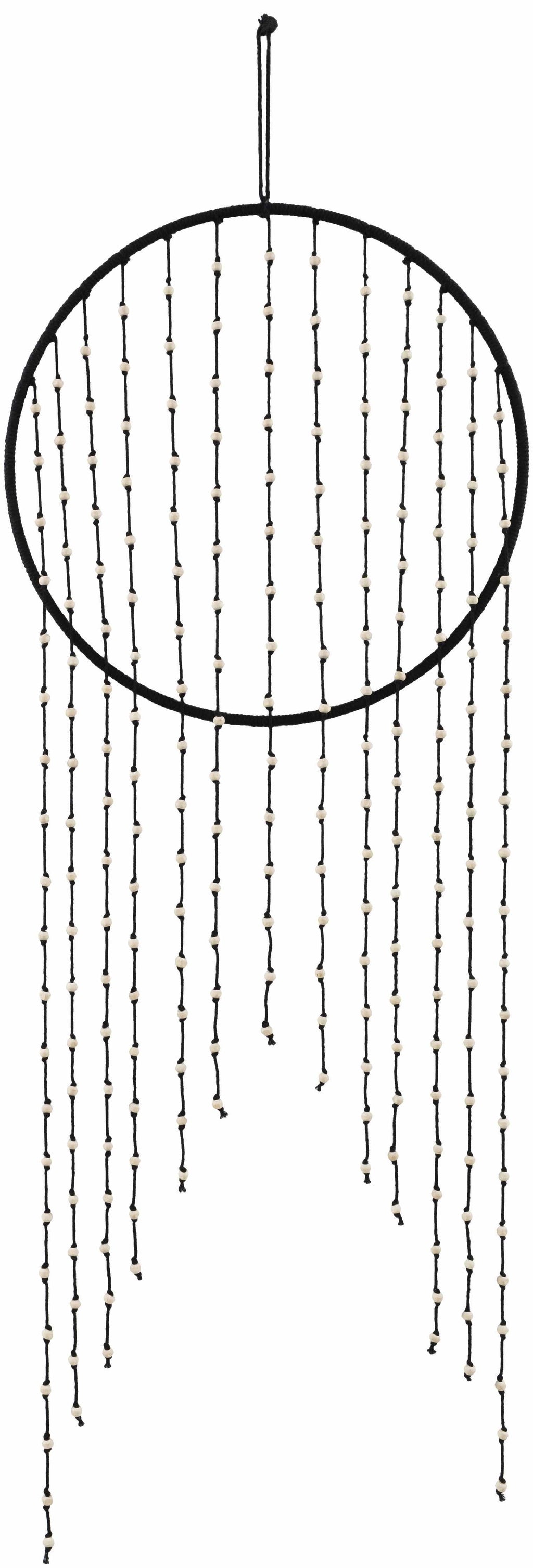 Malacampa Black Beaded Wall Hanging - Clearance
