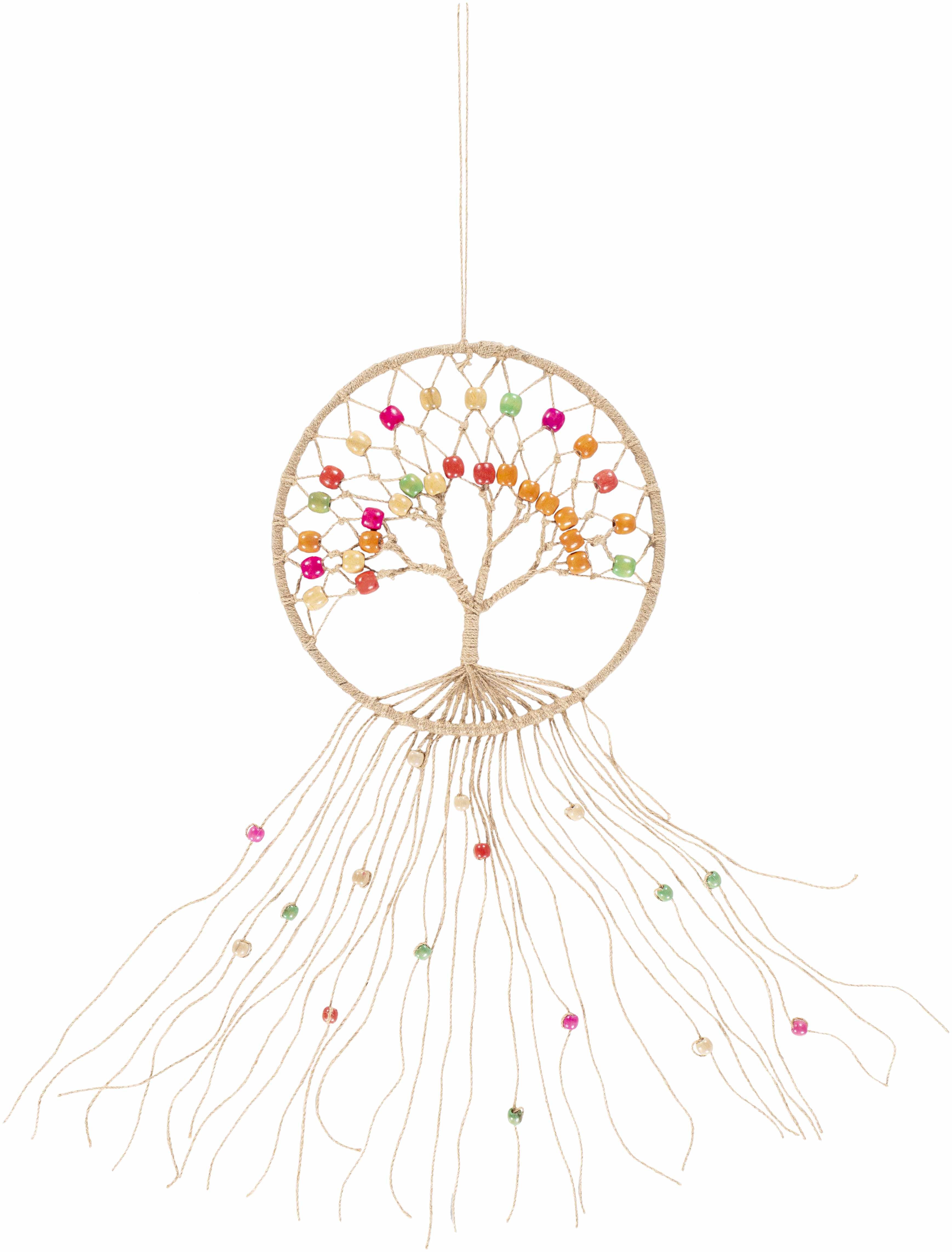 Mapua Colorful Beaded Macrame Wall Hanging Decor - Clearance