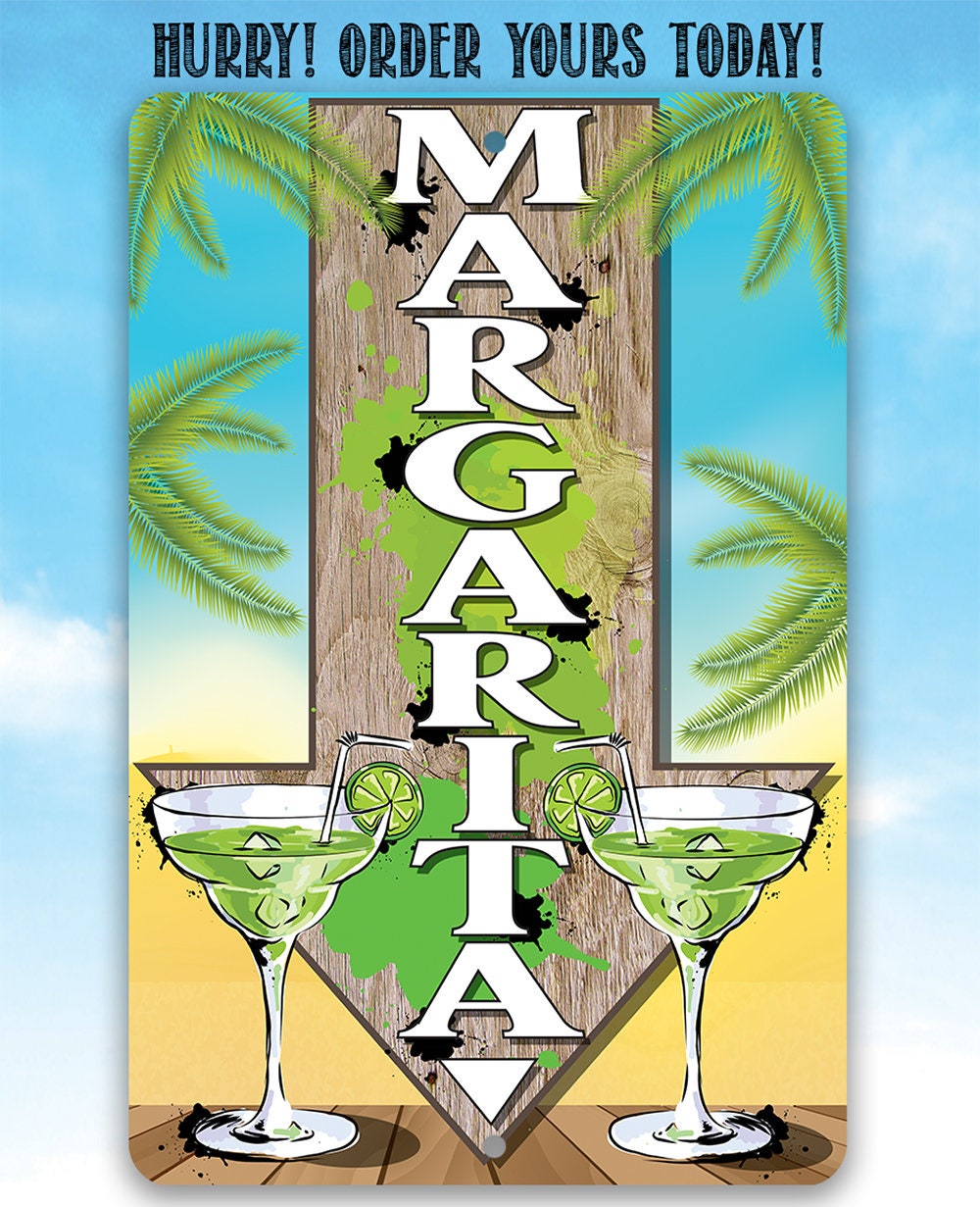 Margarita Directional -Metal Sign