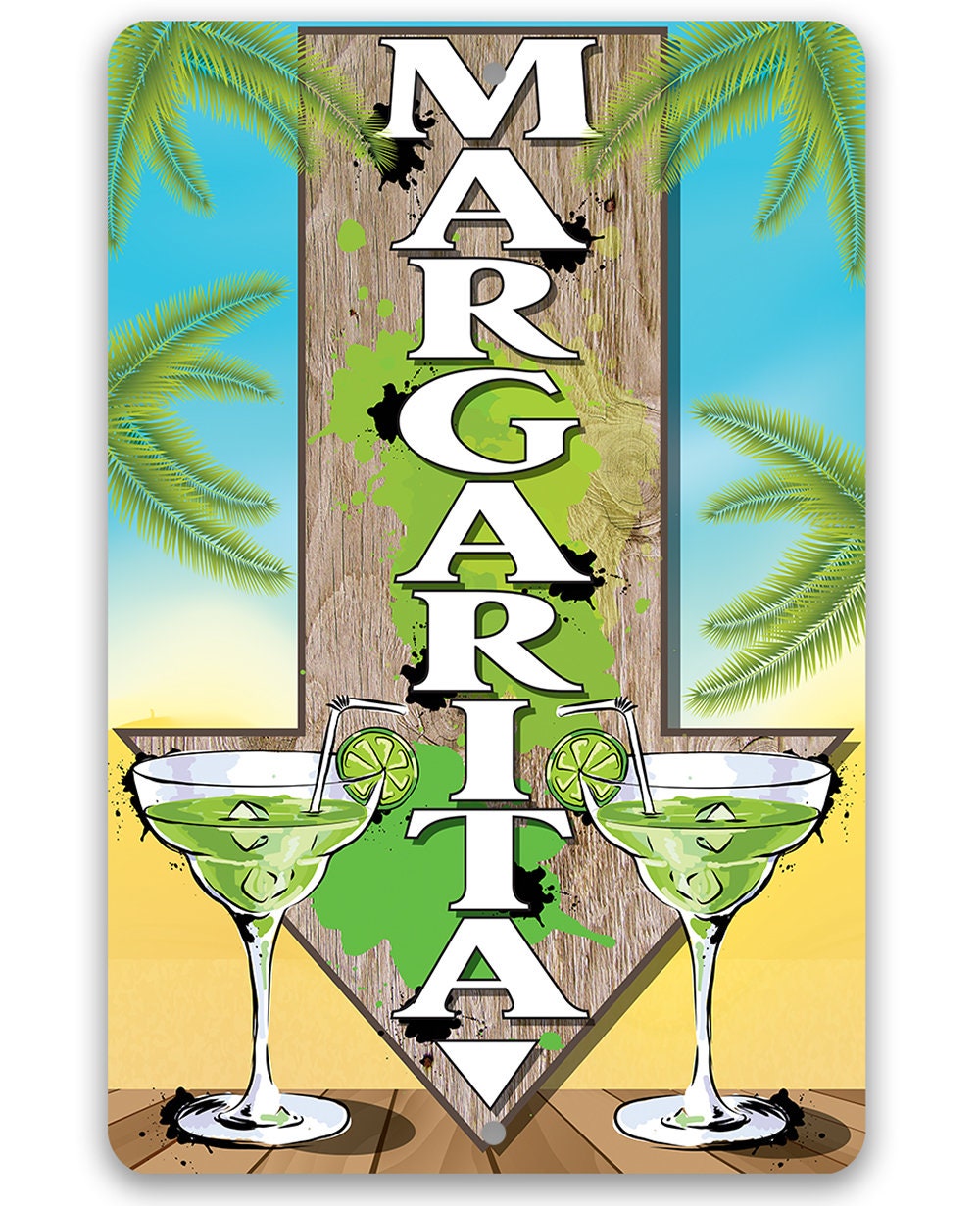 Margarita Directional -Metal Sign
