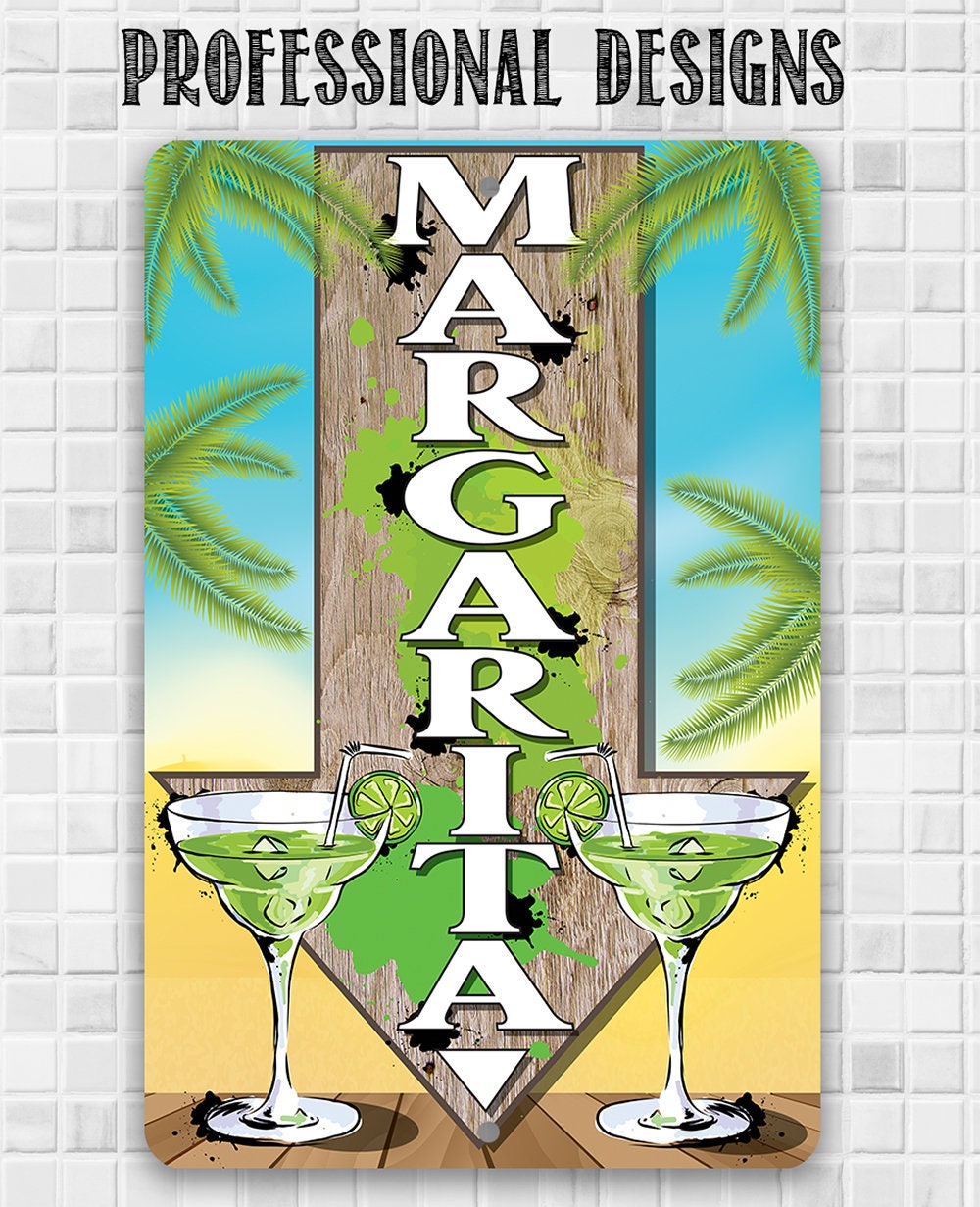 Margarita Directional -Metal Sign