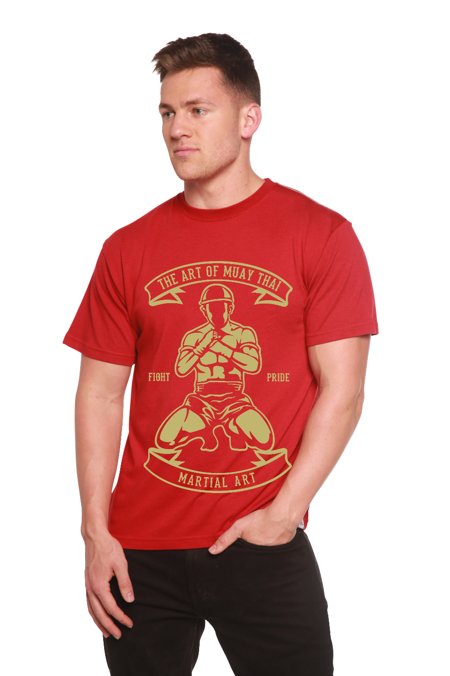 Martial Art Men's Bamboo Viscose/Organic Cotton Short Sleeve Graphic T-Shirt