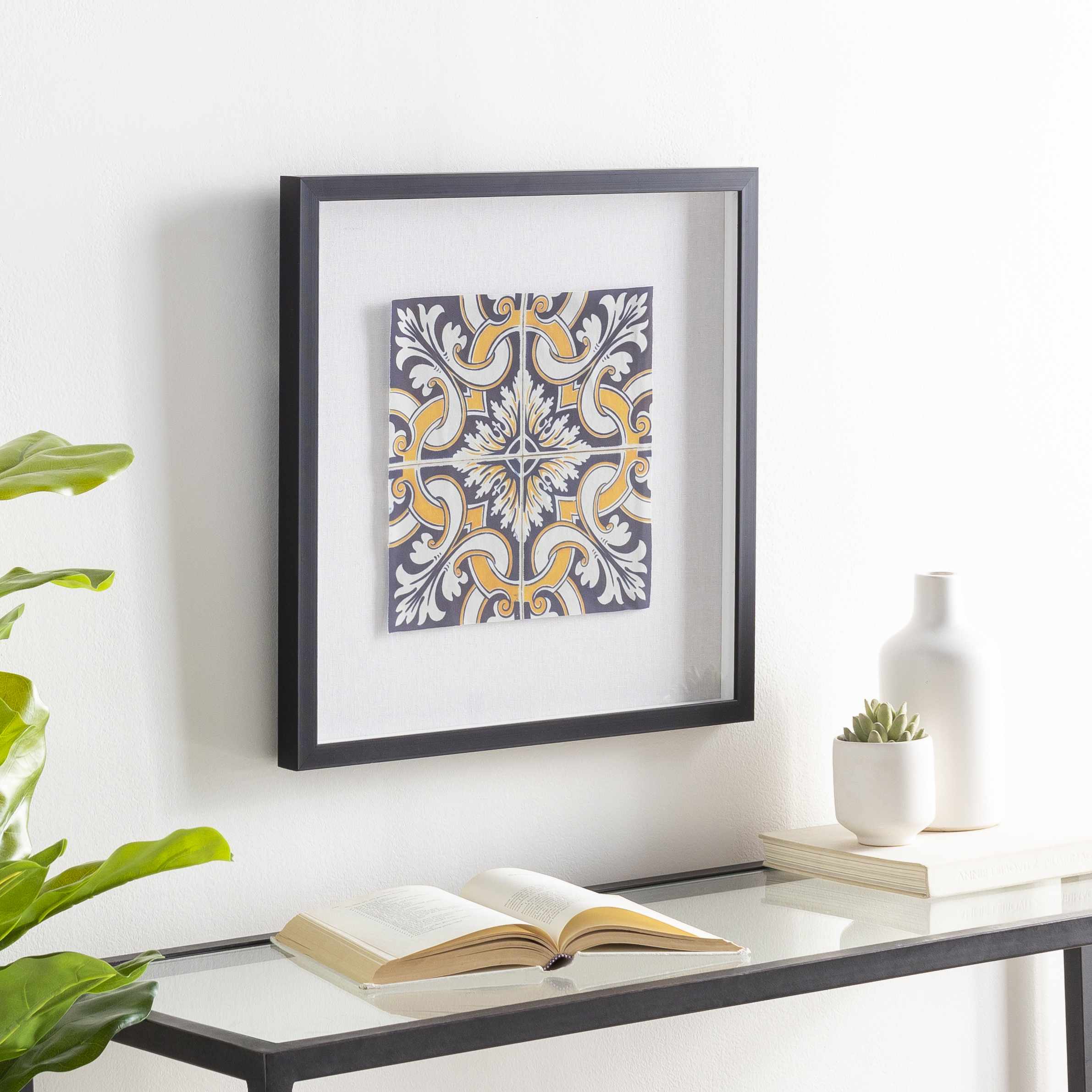 Mazgirt Majestic Black Frame Wall Art Piece - Clearance