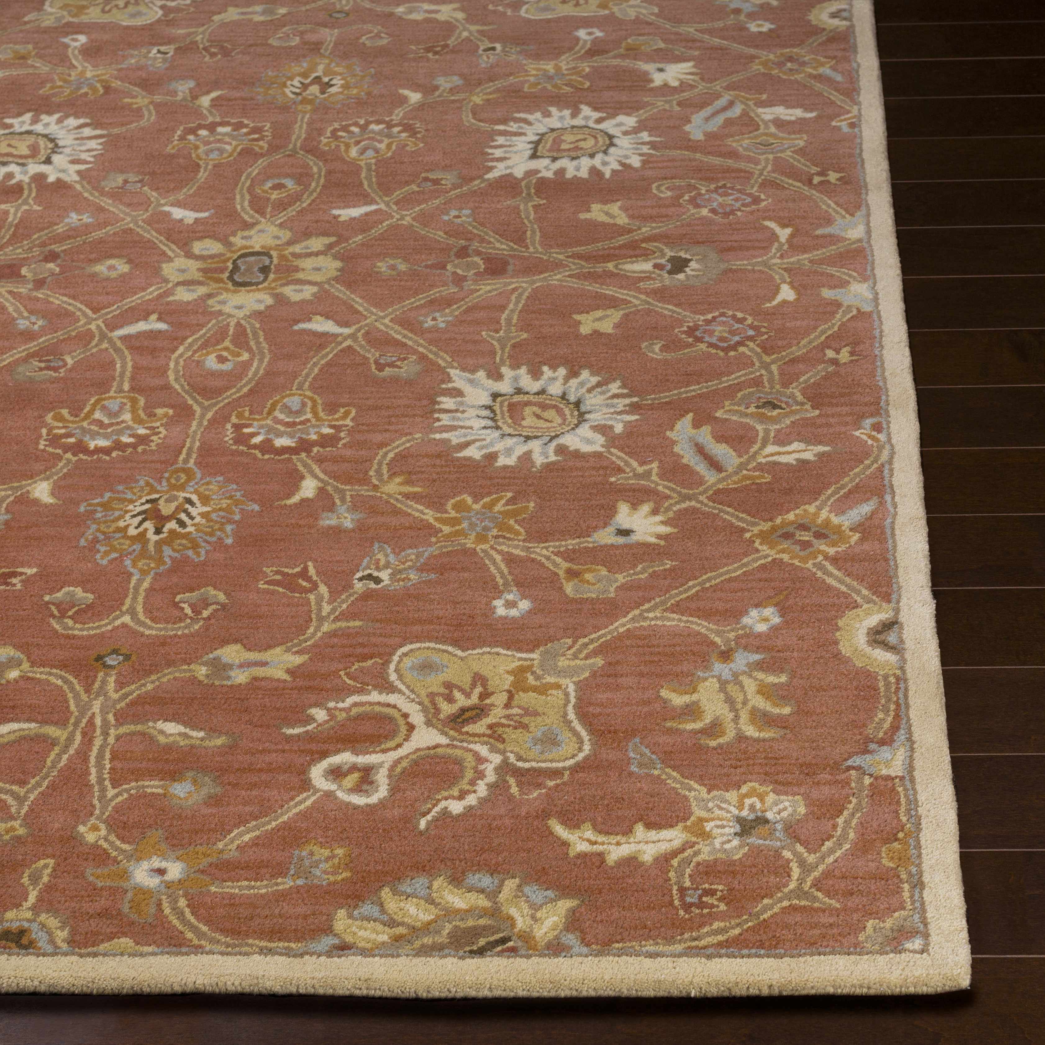 Logville Hand Tufted Rust 1119 Wool Rug