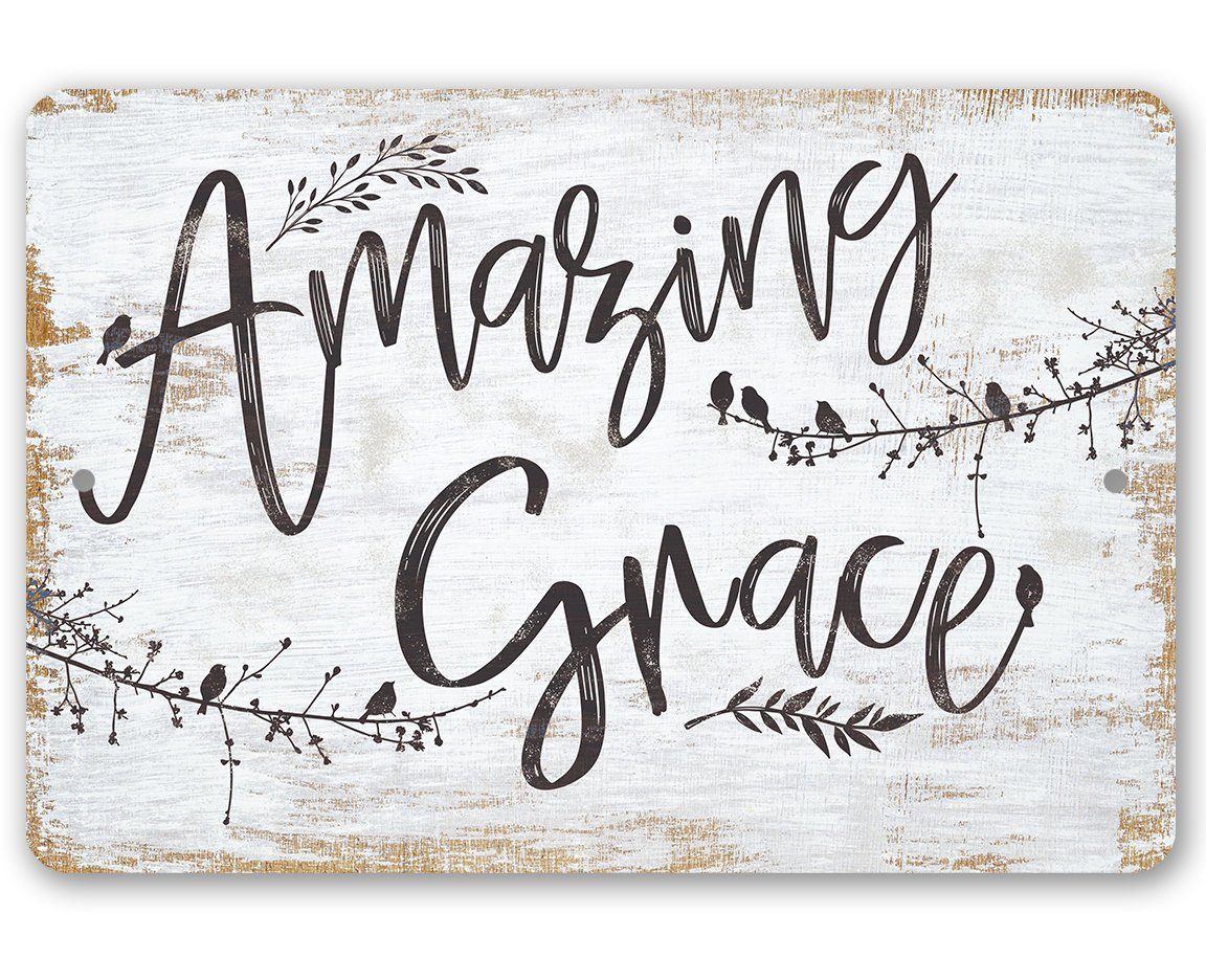 Amazing Grace - Metal Sign