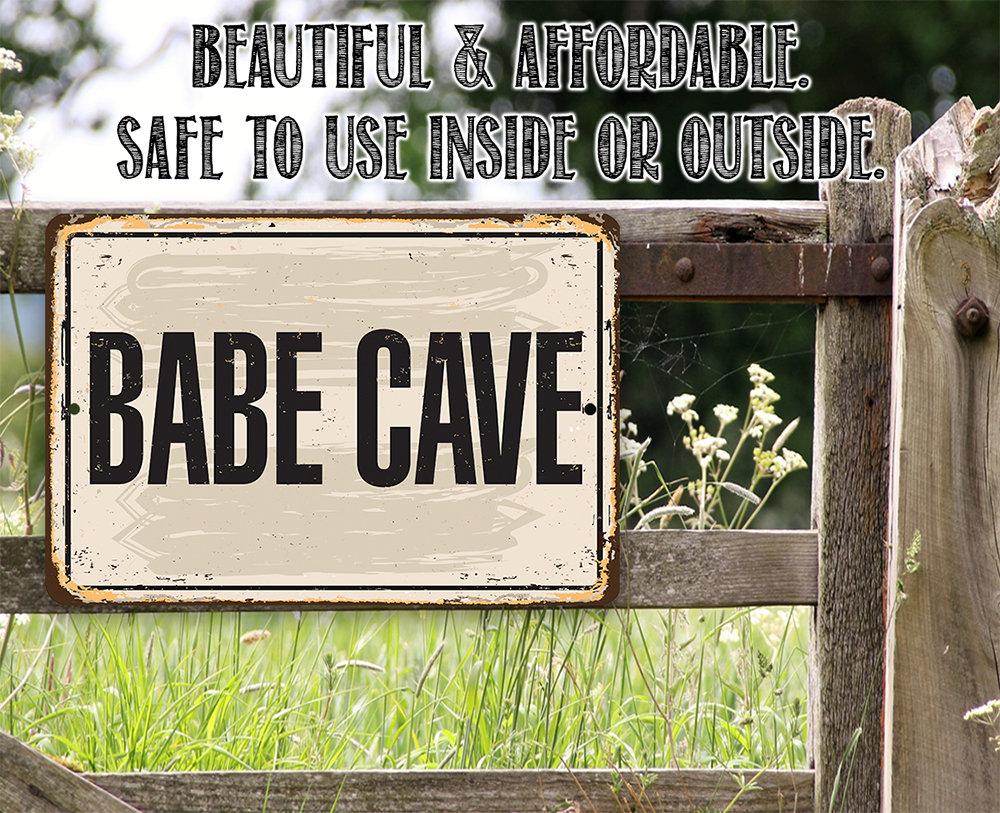 Babe Cave - Metal Sign