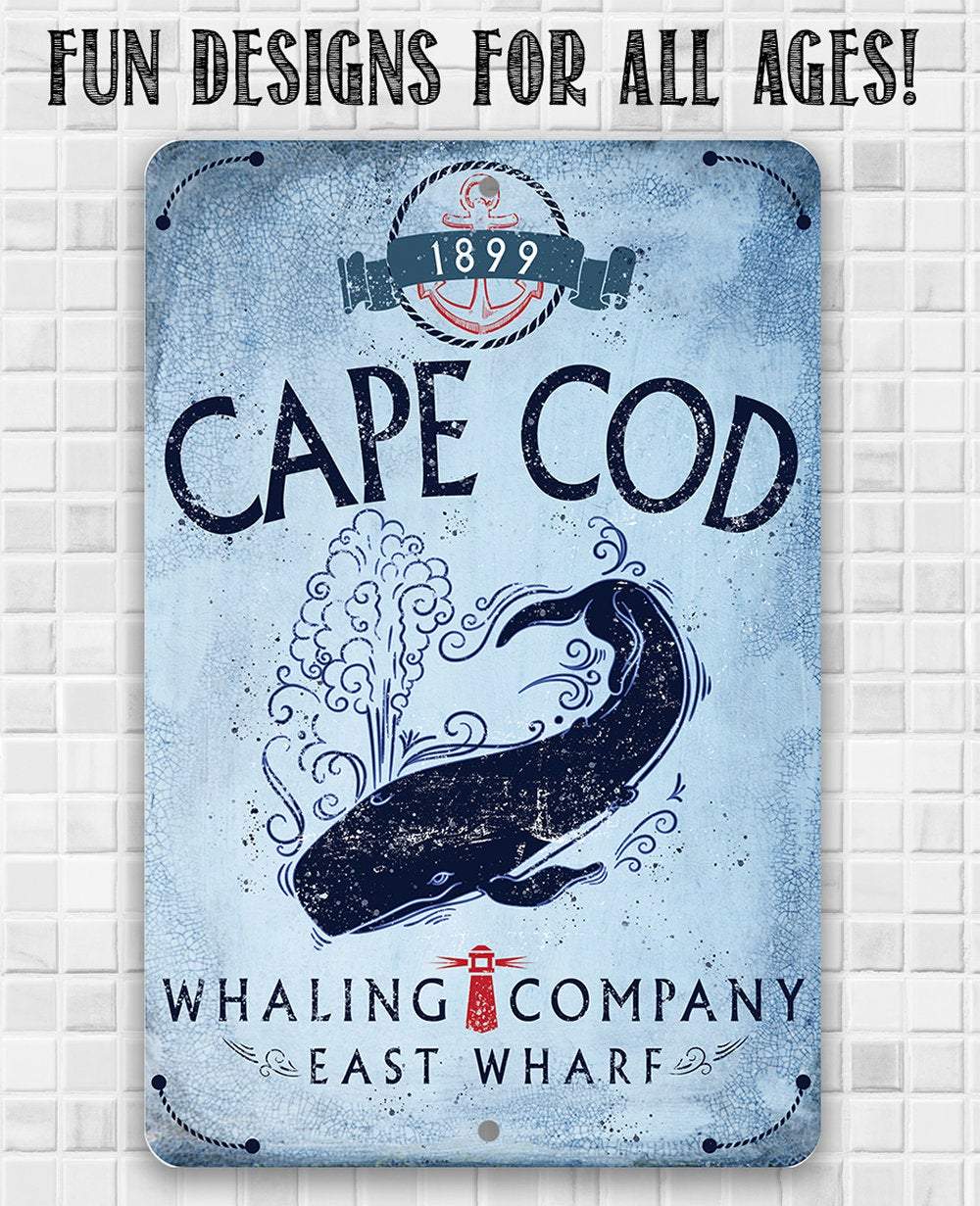 Cape Cod Whaling Company - Metal Sign