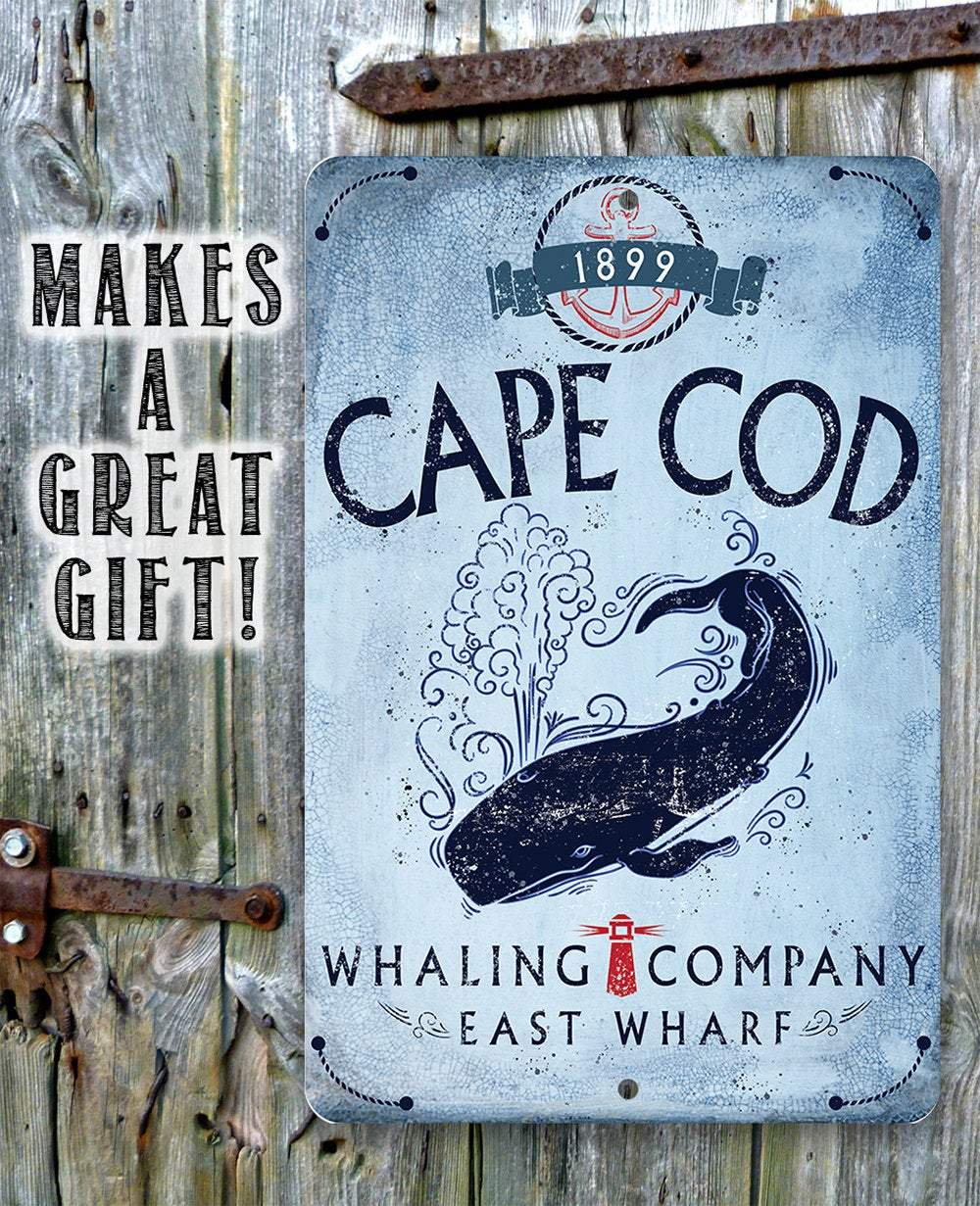 Cape Cod Whaling Company - Metal Sign