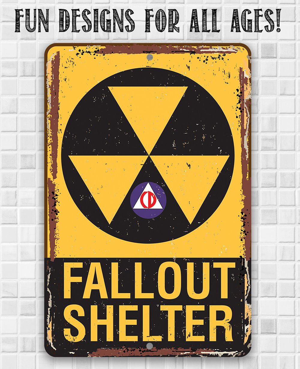 Fallout Shelter - Metal Sign