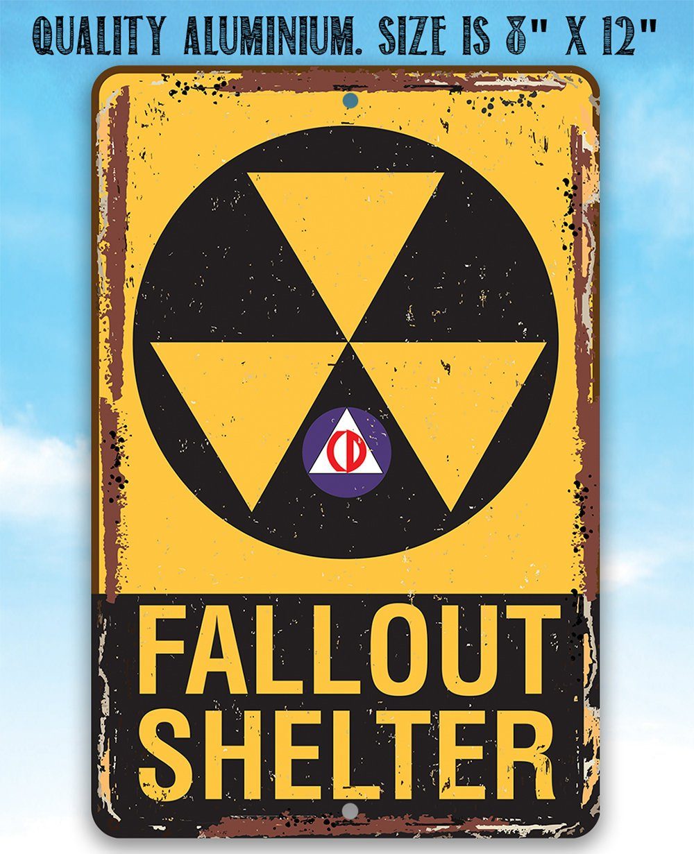 Fallout Shelter - Metal Sign