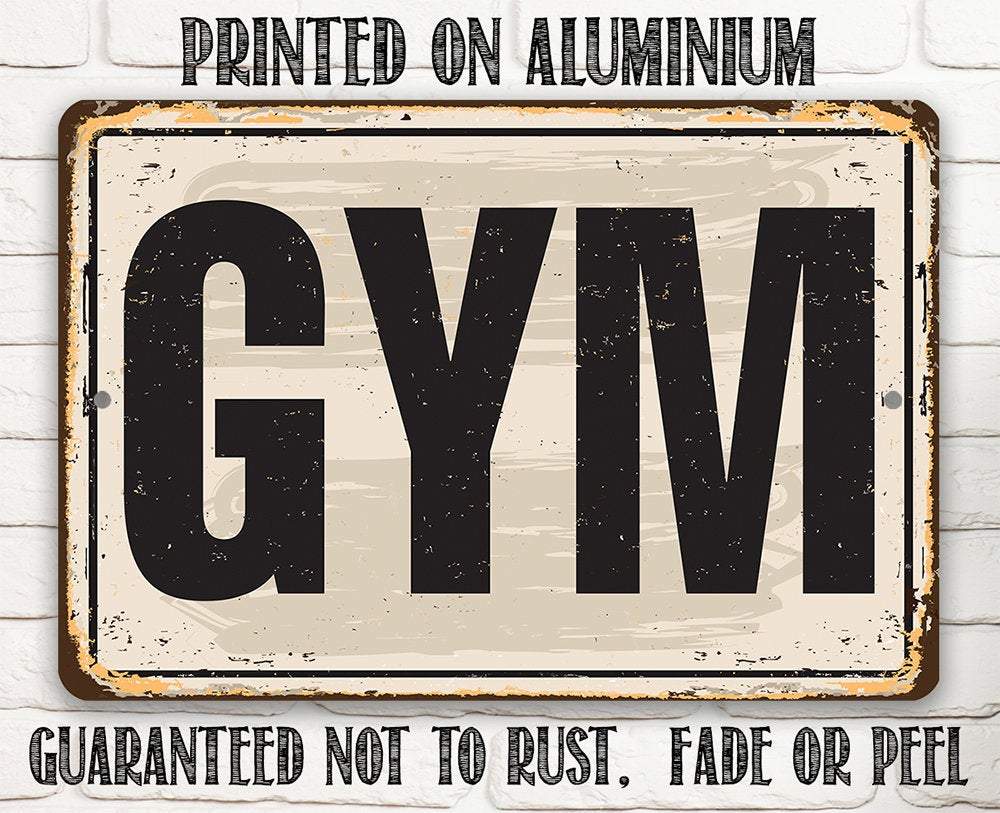 Gym - Metal Sign
