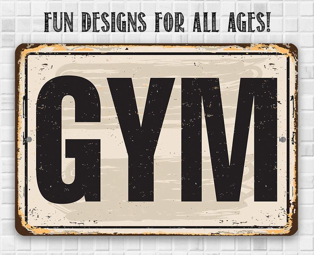 Gym - Metal Sign