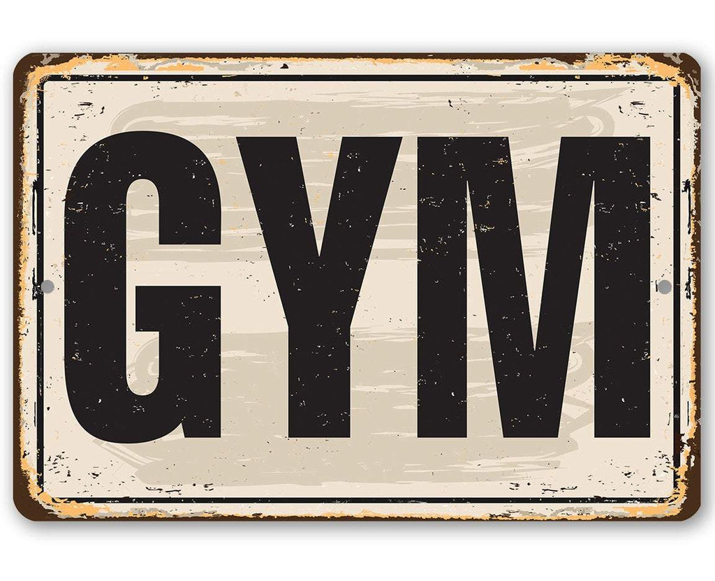 Gym - Metal Sign