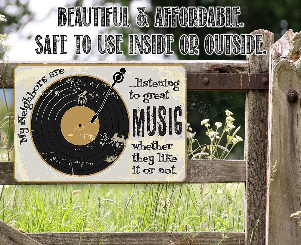 Listening To Great Music - Metal Sign