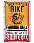 Mountain Bike Parking - Metal Sign