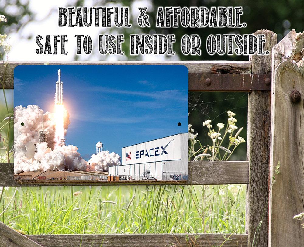 SpaceX2 Rocket Launch - Metal Sign