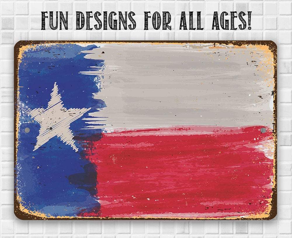 Texas Flag - Metal Sign
