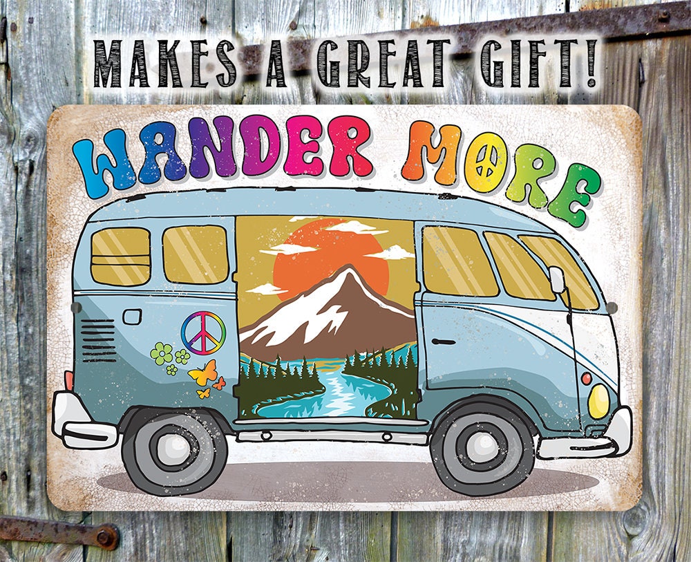Wander More - Metal Sign