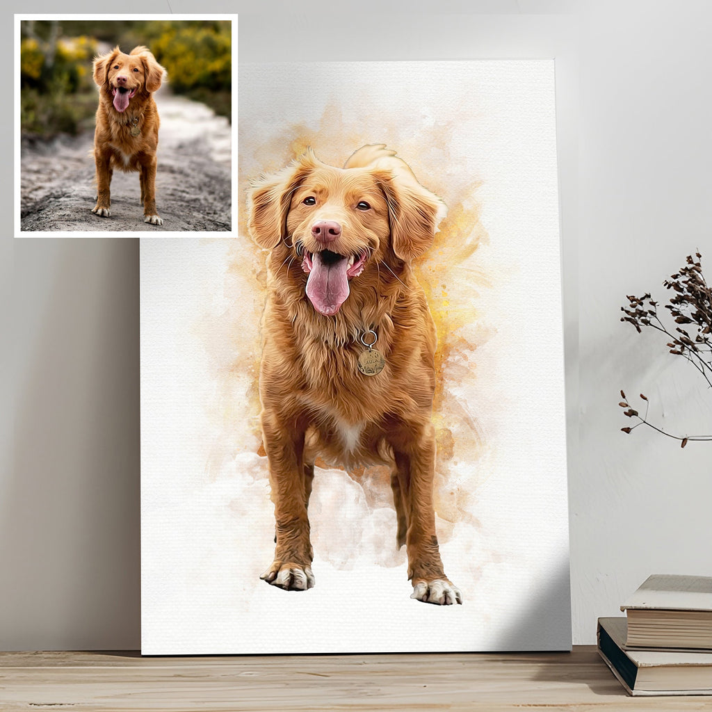 Pet Memorial Portrait Watercolor Sign