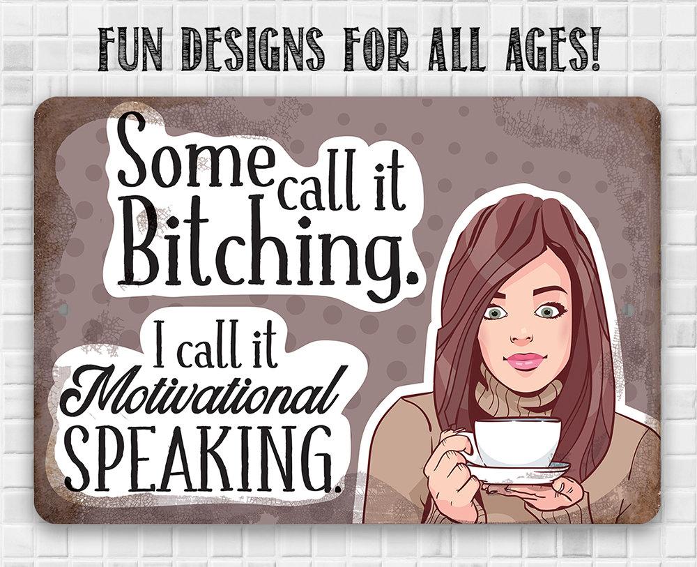 Motivational Speaking - Metal Sign