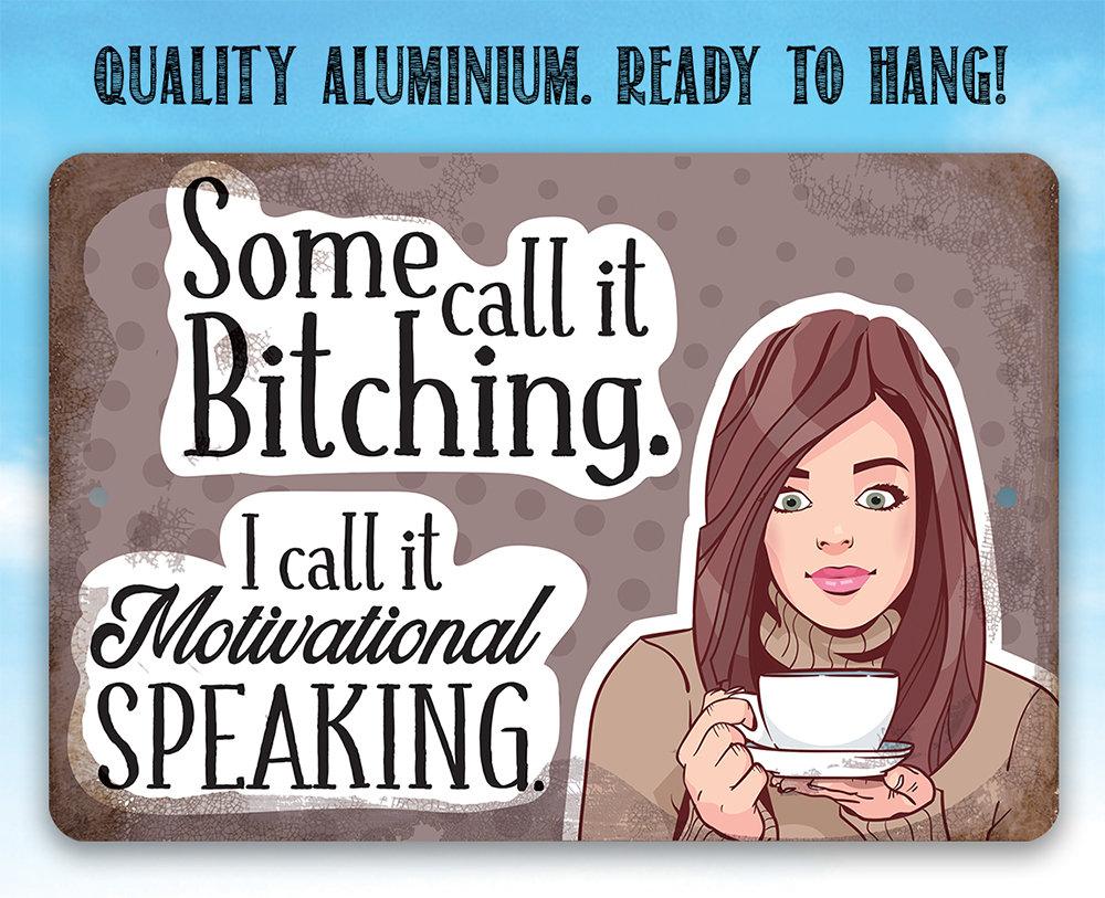 Motivational Speaking - Metal Sign