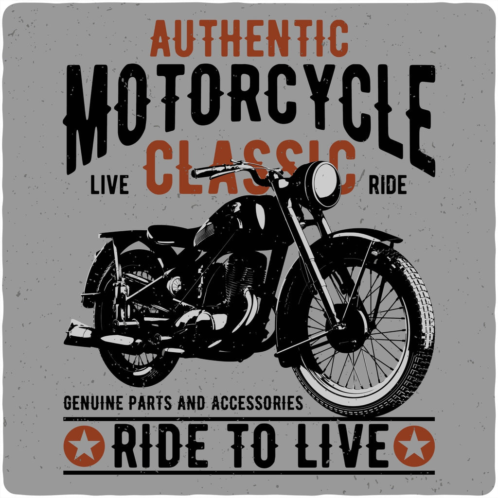 Motorcycle Classic Men's Bamboo Viscose/Organic Cotton Short Sleeve Graphic T-Shirt