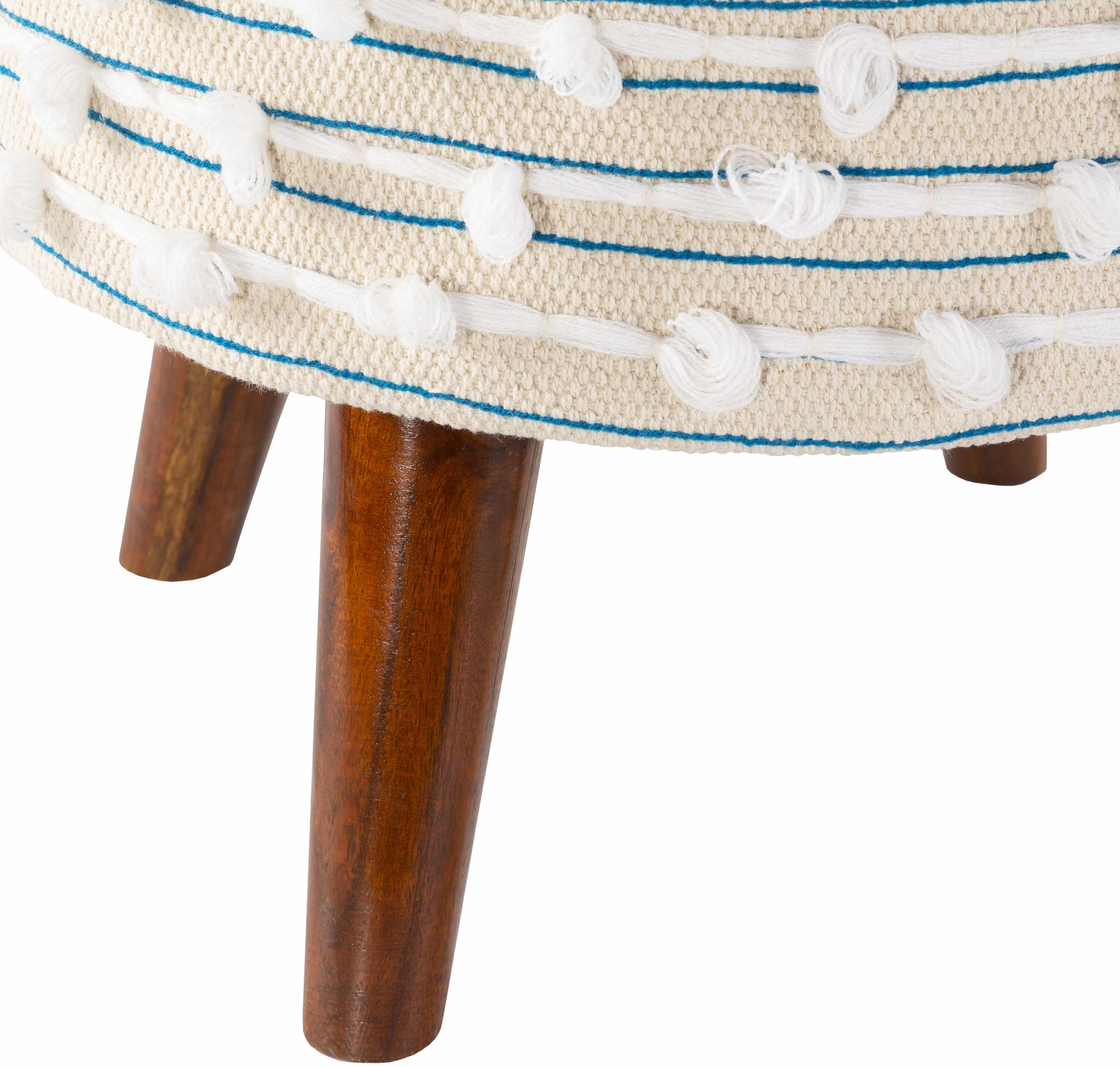 Matagami Beige Hand Woven Stool - Clearance