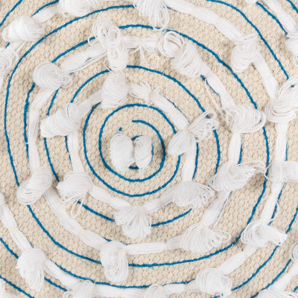 Matagami Beige Hand Woven Stool - Clearance