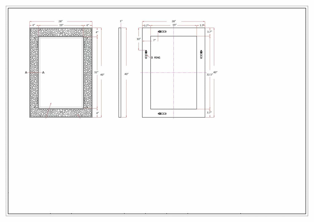 Nicolet Marble Mirror - Clearance